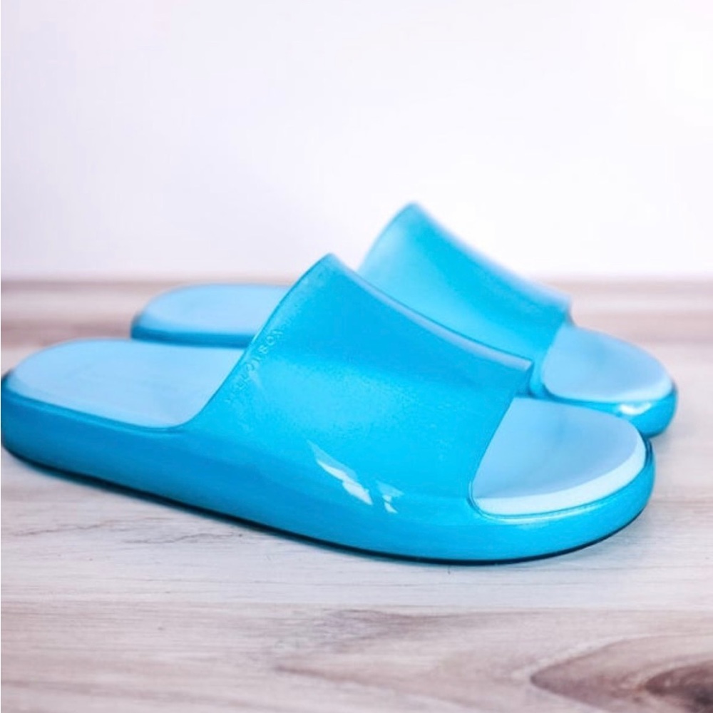 Blue Translucent Jelly Slides size 8